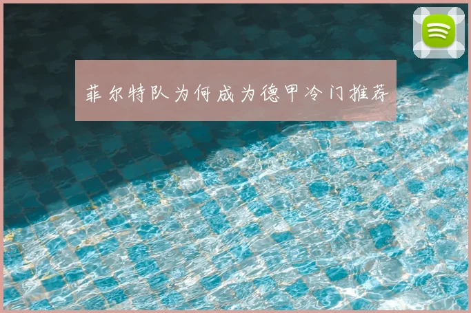 菲尔特队为何成为德甲冷门推荐